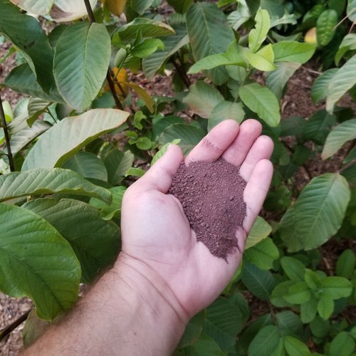 Red lava sand - red,