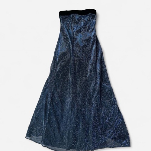 90s sparkly blue jump prom - blue,