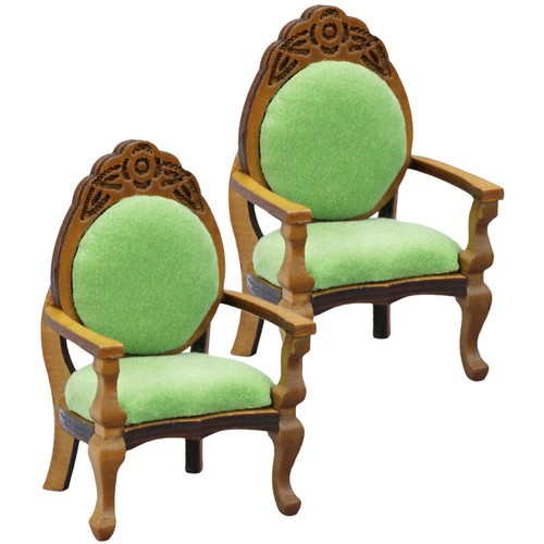 2pcs miniature armchair - miniature, mini