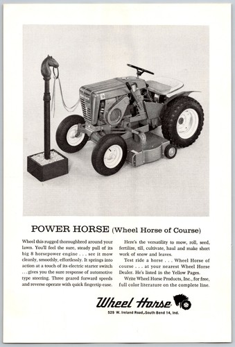 Vintage print wheel horse - vintage,