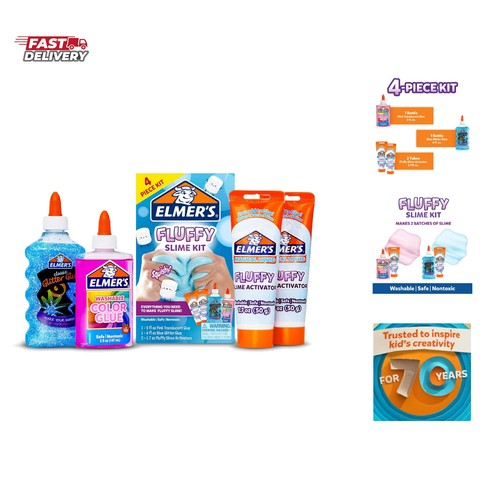 Elmer fluffy slime kit - elmer’s,