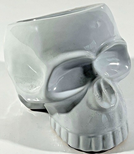 White ceramic skull shaped - skull,