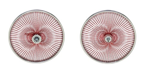 Chrome bicycle wheelset - 20",