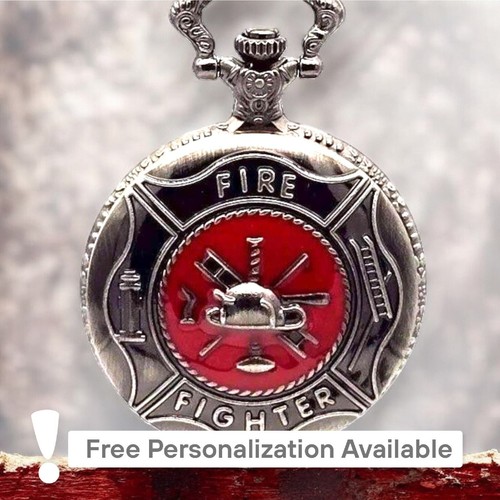 Firefighter pocket watch - firefighter, –