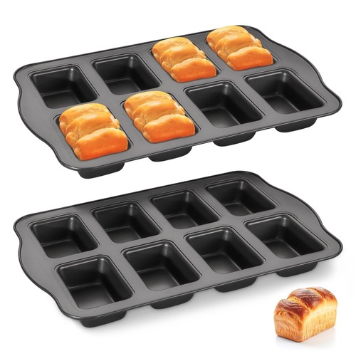 Pack mini loaf baking pans - 2,