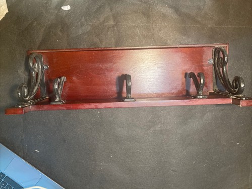 Brown wood wall shelf three - brown,