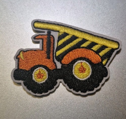 Dump truck sew iron on - dump, /