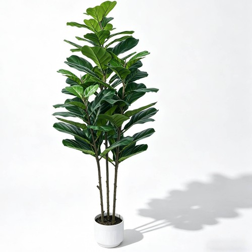 5ft artificial fiddle leaf - fiddle, fig