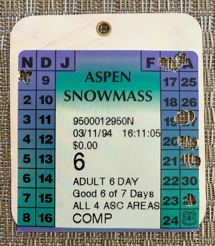 1994 aspen snowmass ski lift - 1994,