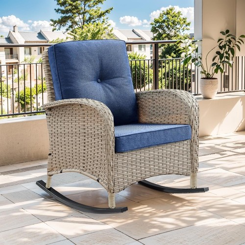 Wicker rocking chair - rocking,