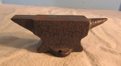 Vintage nice small iron anvil - small,