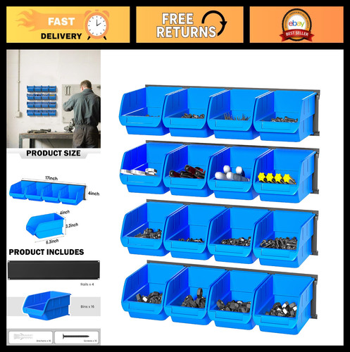 Wall mounted storage bins - wall,