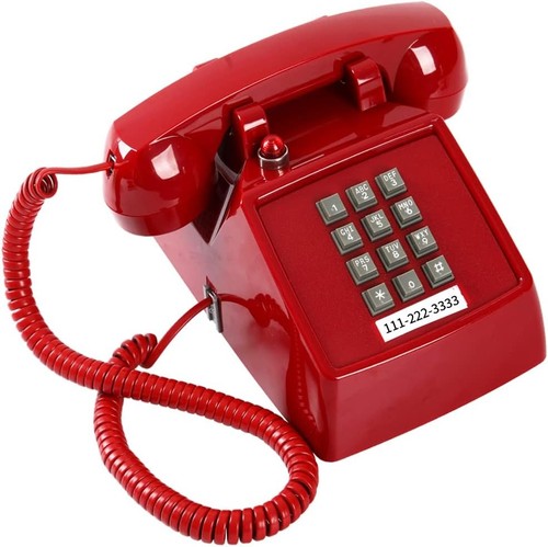 Traditional red landline - traditional,