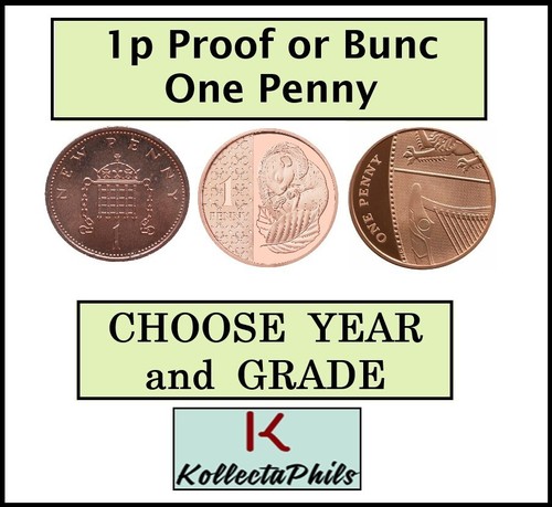 One pence new penny - new,