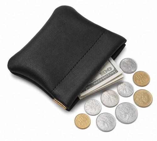 Leather squeeze coin - squeeze,