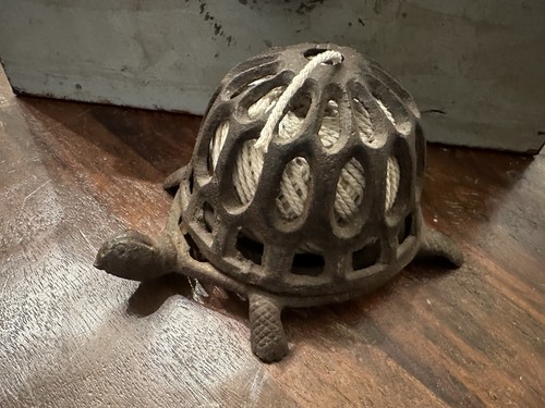 Vintage cast iron turtle - vintage,