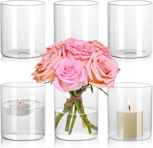 Glass cylinder vase - of, 6