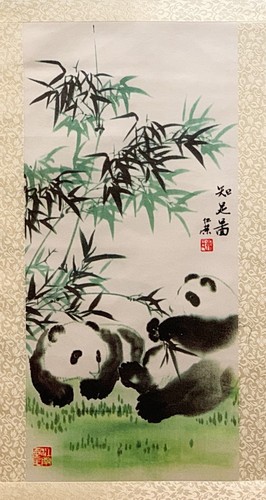 Chinese silk wall - of,