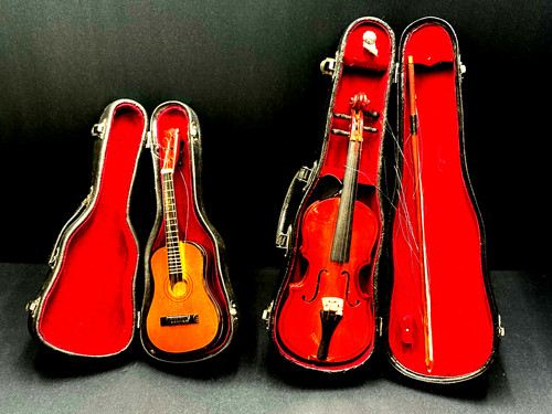 Miniature wood violin - miniature,
