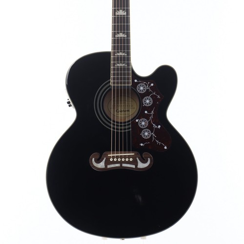 Epiphone 200sce ebony - ej-200sce,