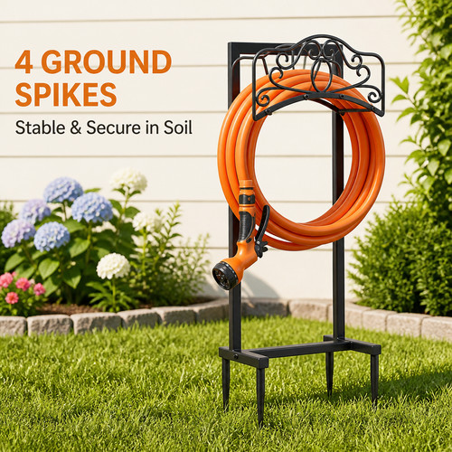 Garden hose holder metal - hose,