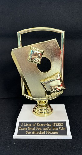 Tall cornhole trophy - 1/2",