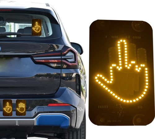 Led middle finger sign - led,