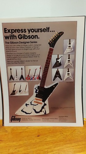 1984 gibson explorer guitar - explorer, ad