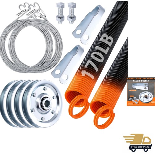 Complete garage door hardware - complete,