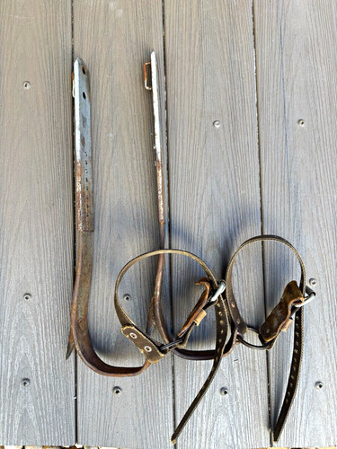 Pair climbing spikes gaffs - pair,