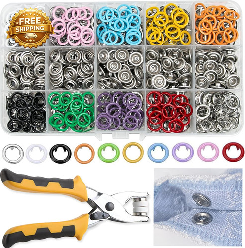 11mm 800pcs metal snaps - 800pcs,