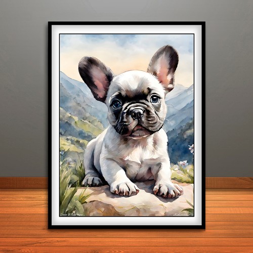 French bulldog puppy print - puppy,