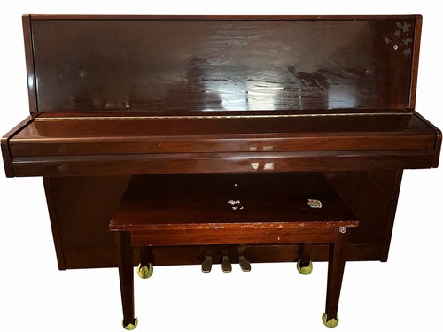 Brown mahogany baby grand - mahogany,