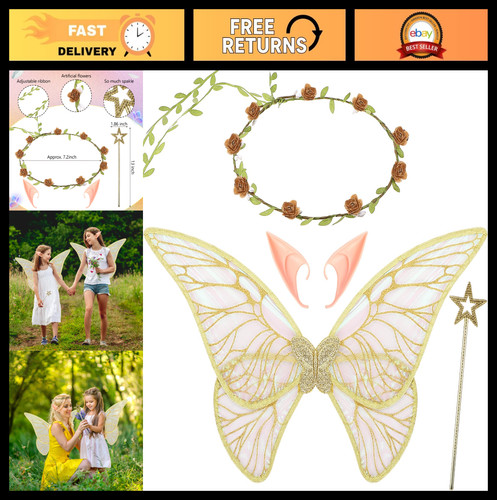 Pcs fairy butterfly wings - 4,