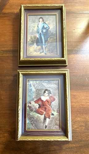 Vtg victorian children blue - children, &