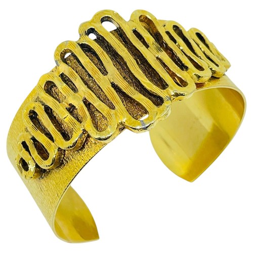 Vintage gold tone modernist
