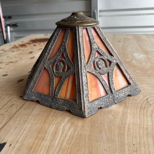 Antique cast iron frame orange - cast,