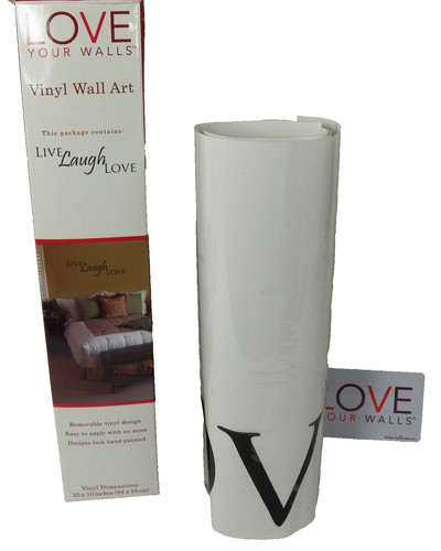 Live laugh love vinyl wall - live, art