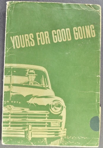 1949 plymouth owners - 1949, manual