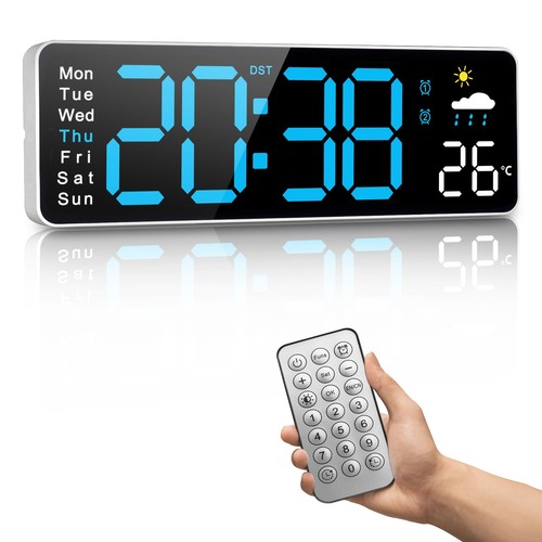 Digital wall clock large - wall,