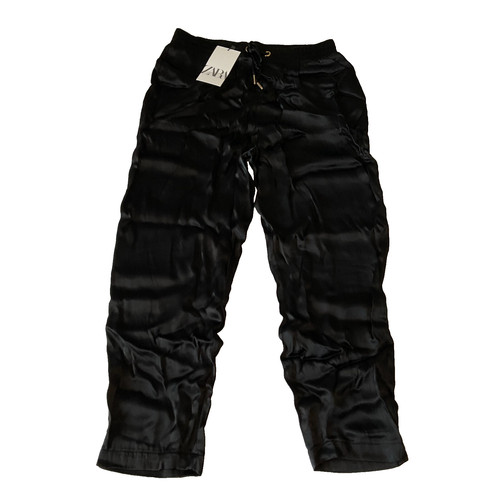 Zara faux silk pants - pants, womens