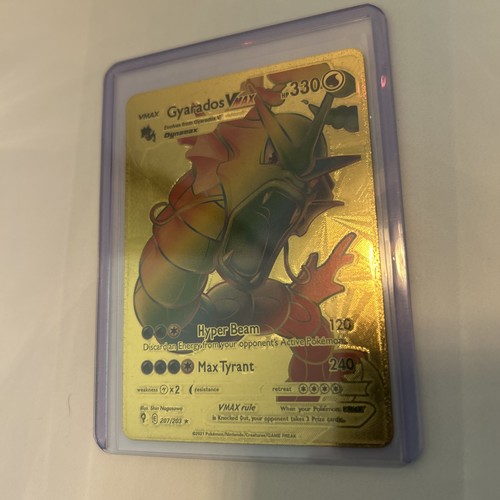 Gold foil gyarados vmax - foil,