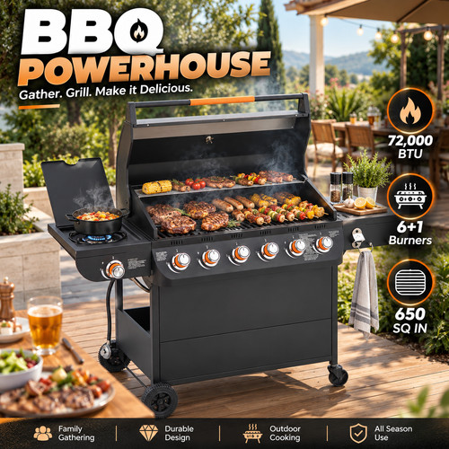 Burner bbq propane gas - 6,