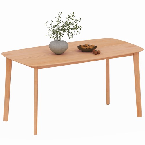 Homcom wood dining table - wood,