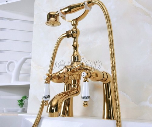 Deck mount claw foot bathtub - mount, claw-foot