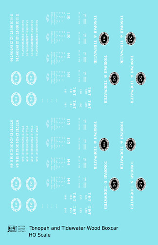 Scale decals tonopah - tonopah, and