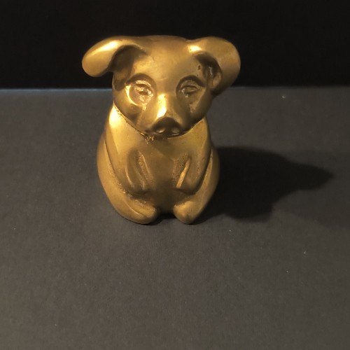 Vintage solid brass pig - vintage,