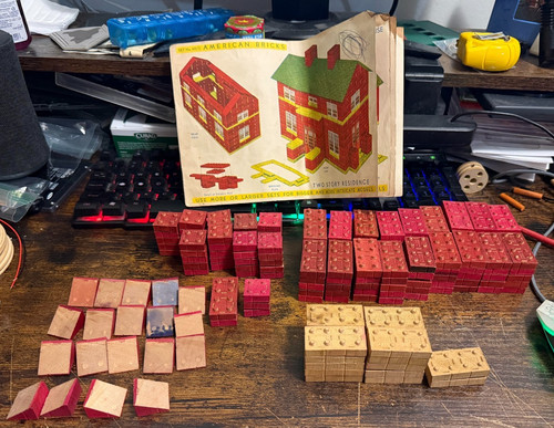 Vintage american bricks - american, set