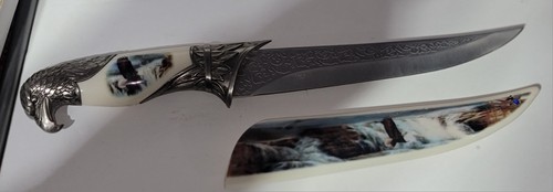 Decorative eagle handle knife - handle,