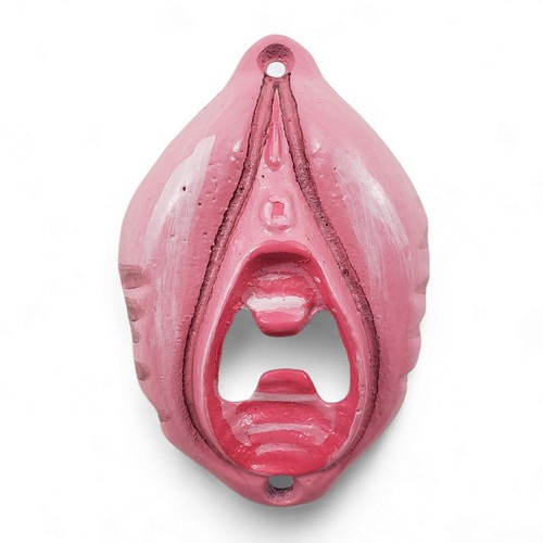 Pink female genitalia bottle - female,